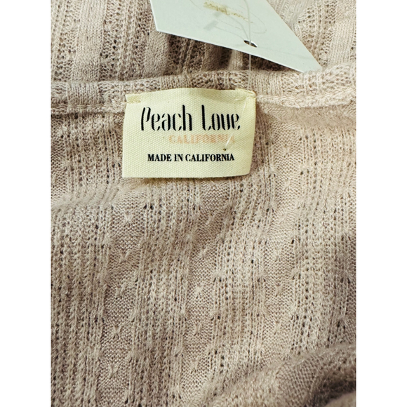Peach Lane Mauve Long-Sleeve Peplum Surplice Top, Size M, NEW - Picture 7 of 8
